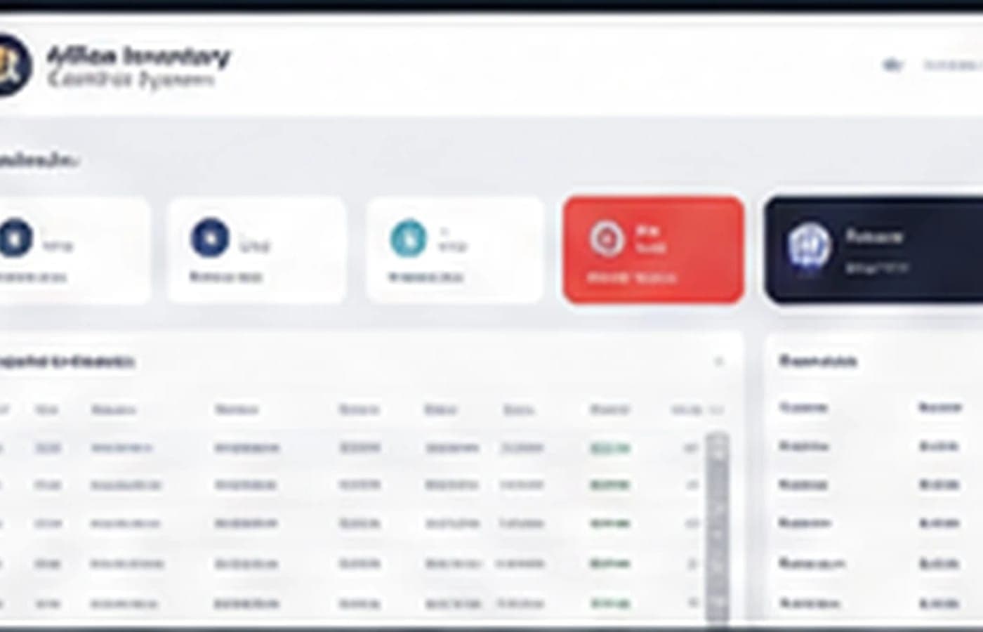 Office Inventory Control System interface preview